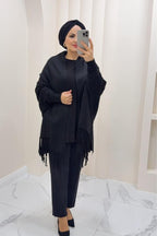 Black ChicCozy Winter Shawl