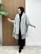 Grey ChicCozy Winter Shawl