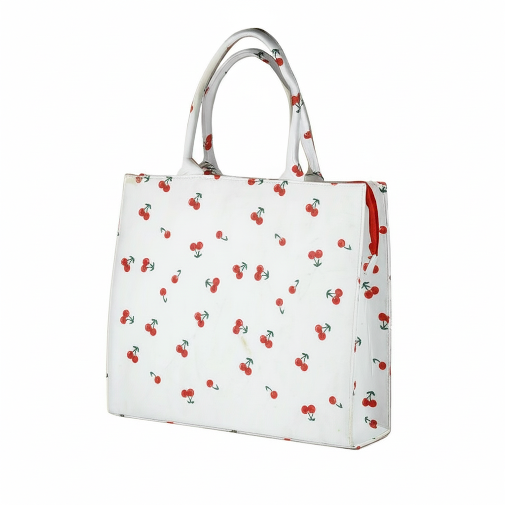 STRAWBERRY WHITE PRINT CANVAS