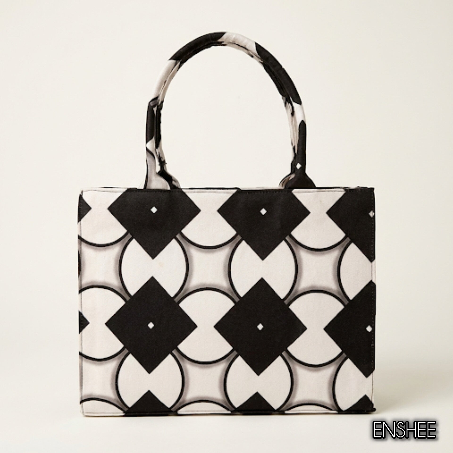 CHARM BLACK CANVAS BAG