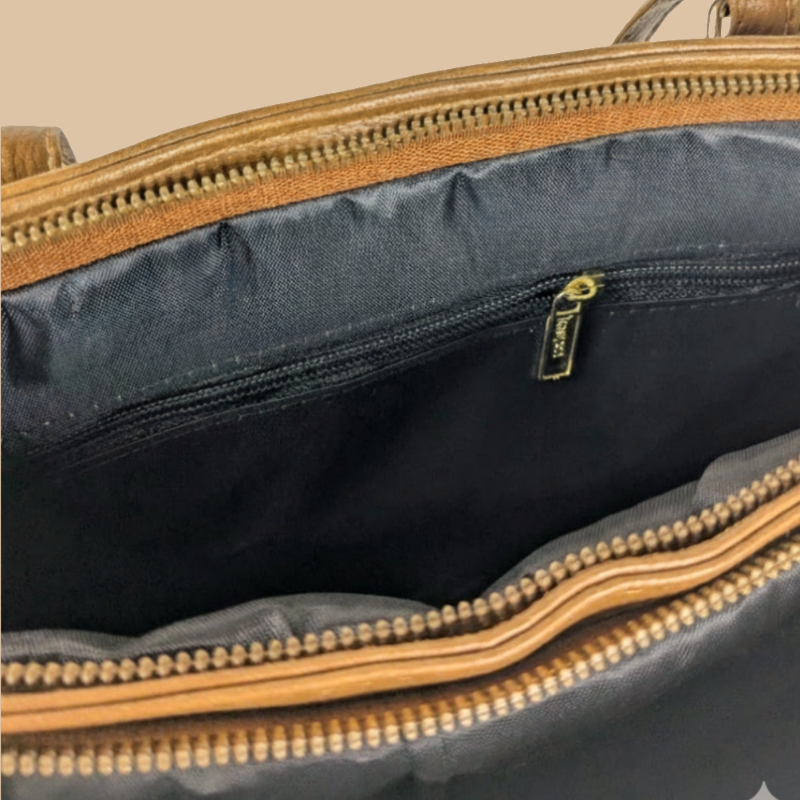JADEL DOUBLE ZIP MUSTURD BROWN