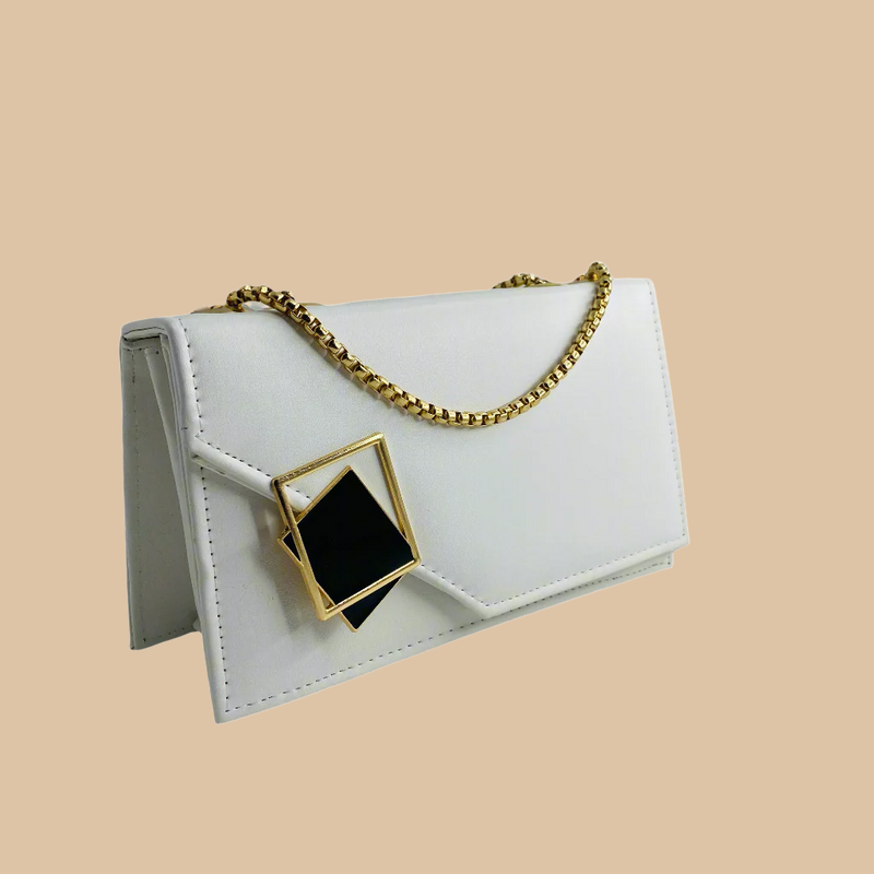 Buckle Crossbody White