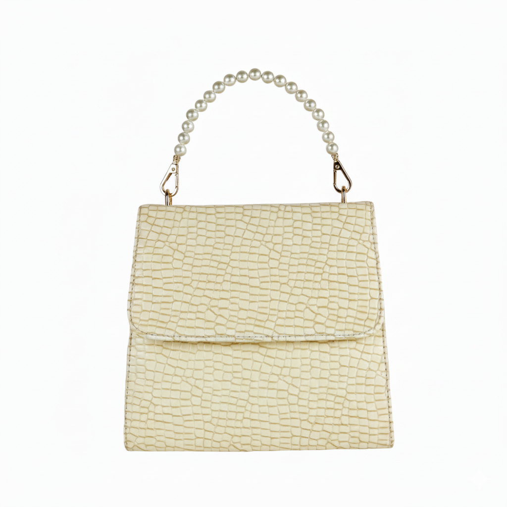 ALEXA FAWN PEARL HANDBAG