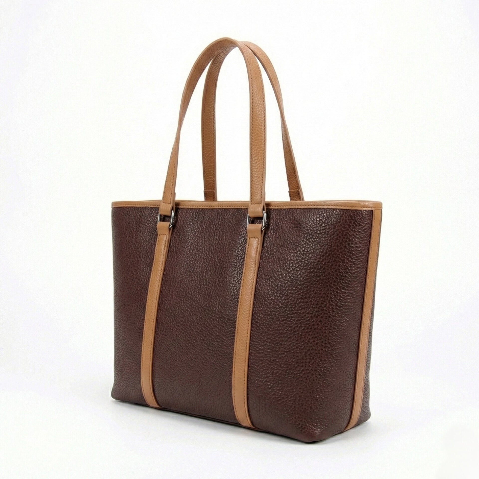 THE SHOPPER TOTE BAG BROWN