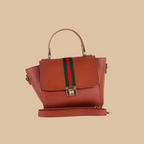 BOXY BROWN HANDBAG