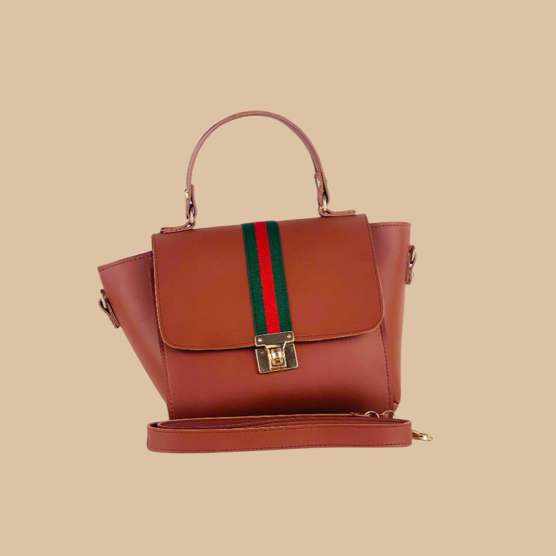 BOXY BROWN HANDBAG