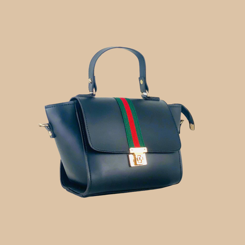 BOXY BLACK HANDBAG