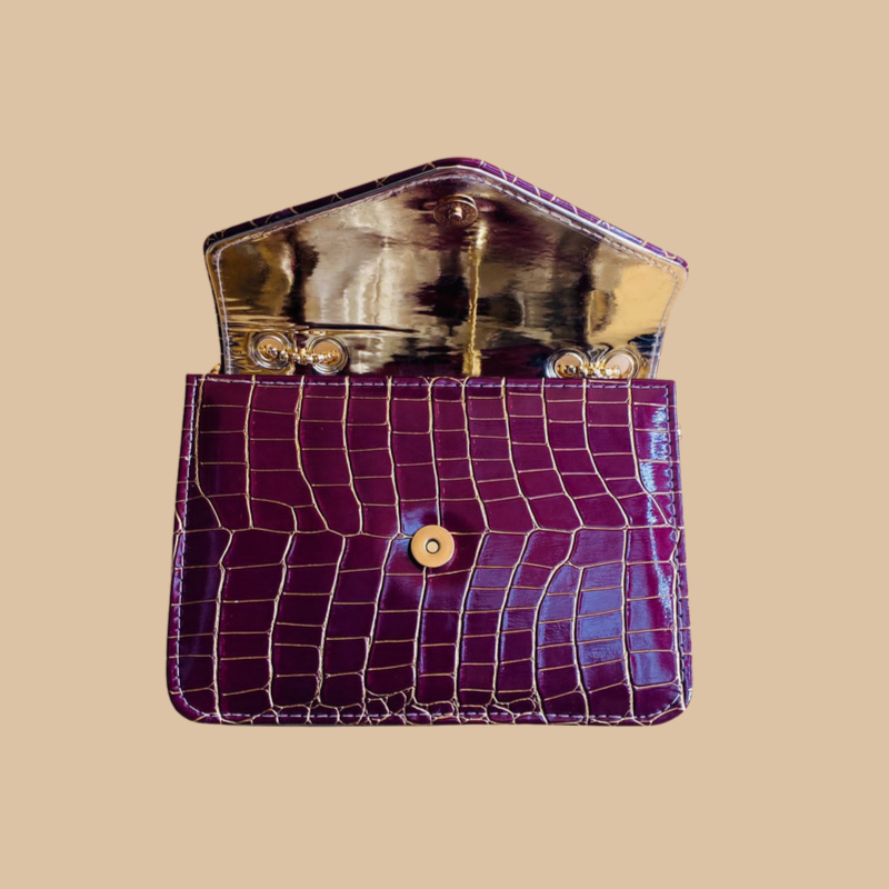 Marble Crossbody Maroon