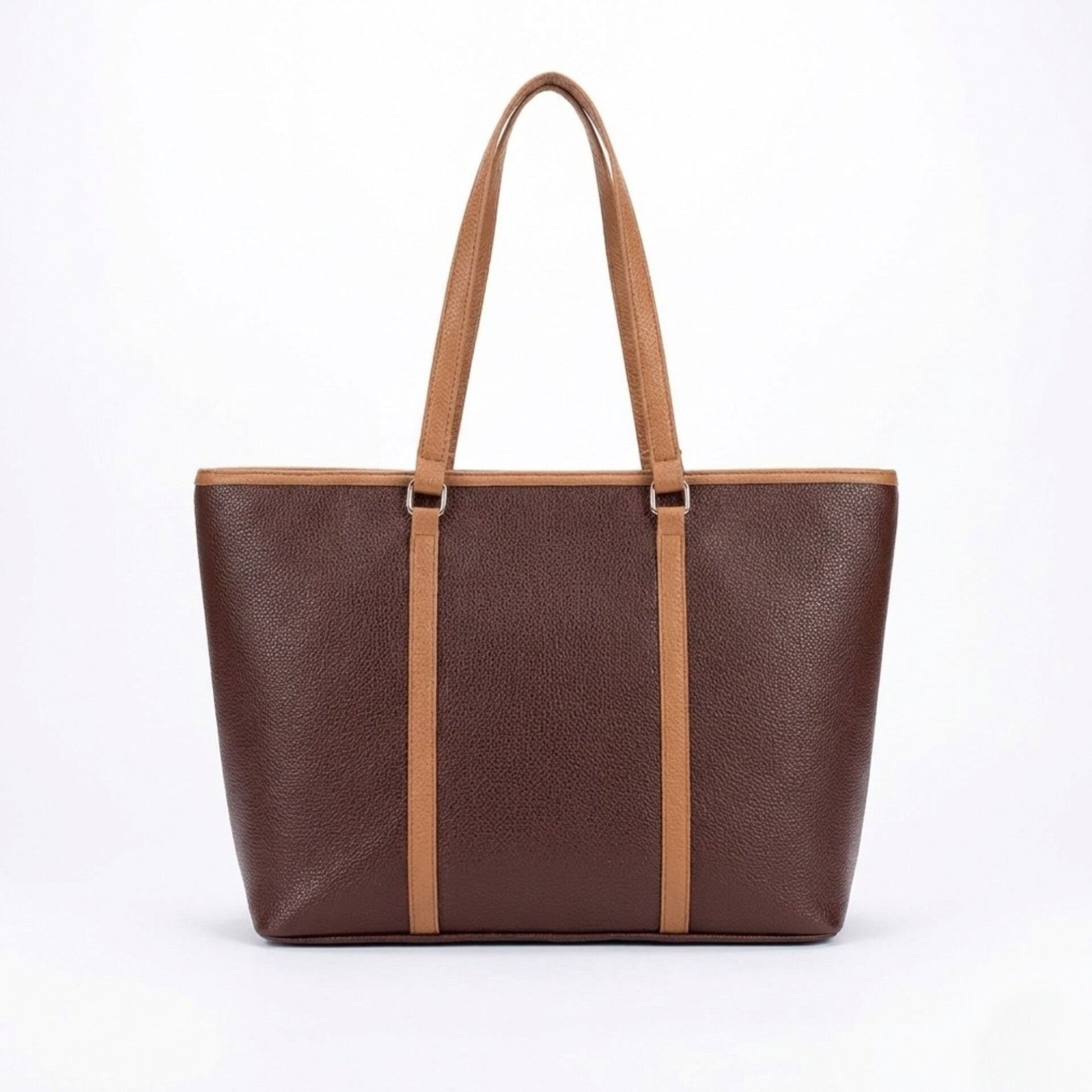 THE SHOPPER TOTE BAG BROWN