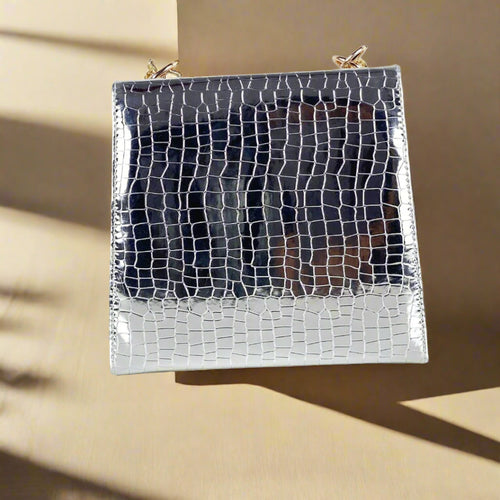 ALEXA SILVER PEARL HANDBAG