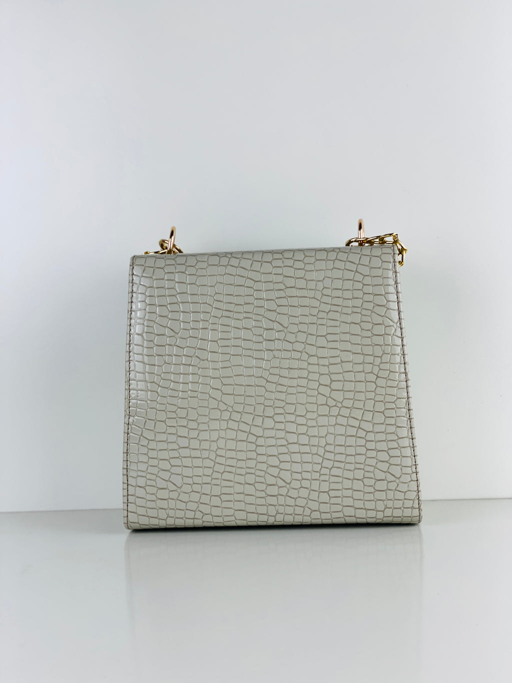 ALEXA GREY PEARL HANDBAG