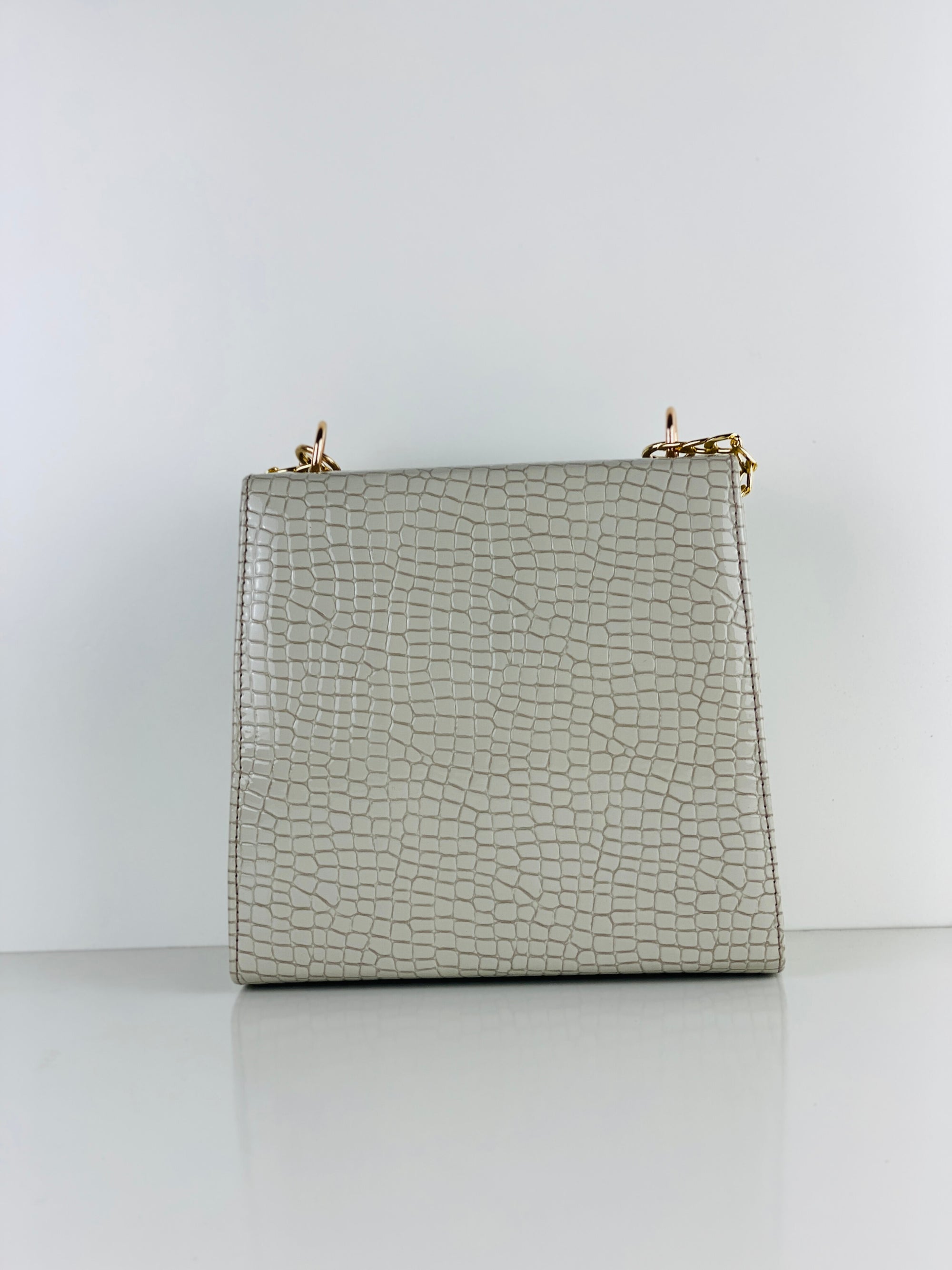 ALEXA GREY PEARL HANDBAG