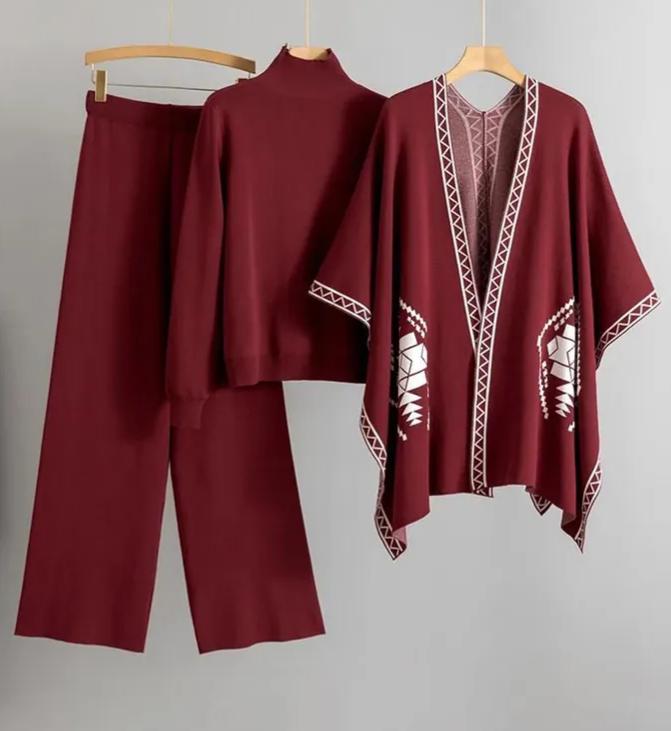 Red CozyCharm Fleece 3pc Set