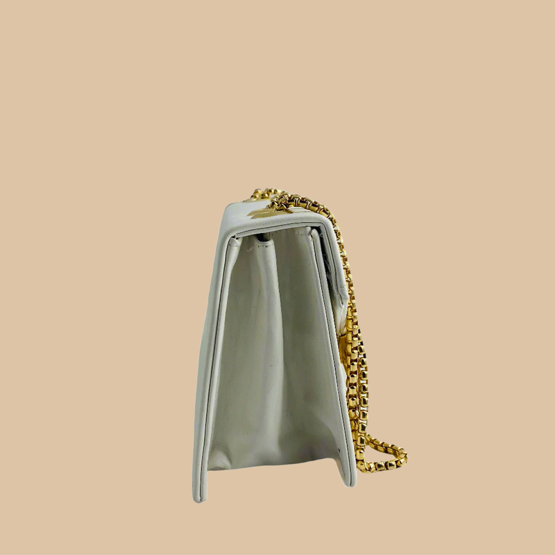 Buckle Crossbody White