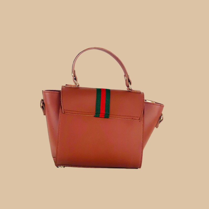 BOXY BROWN HANDBAG